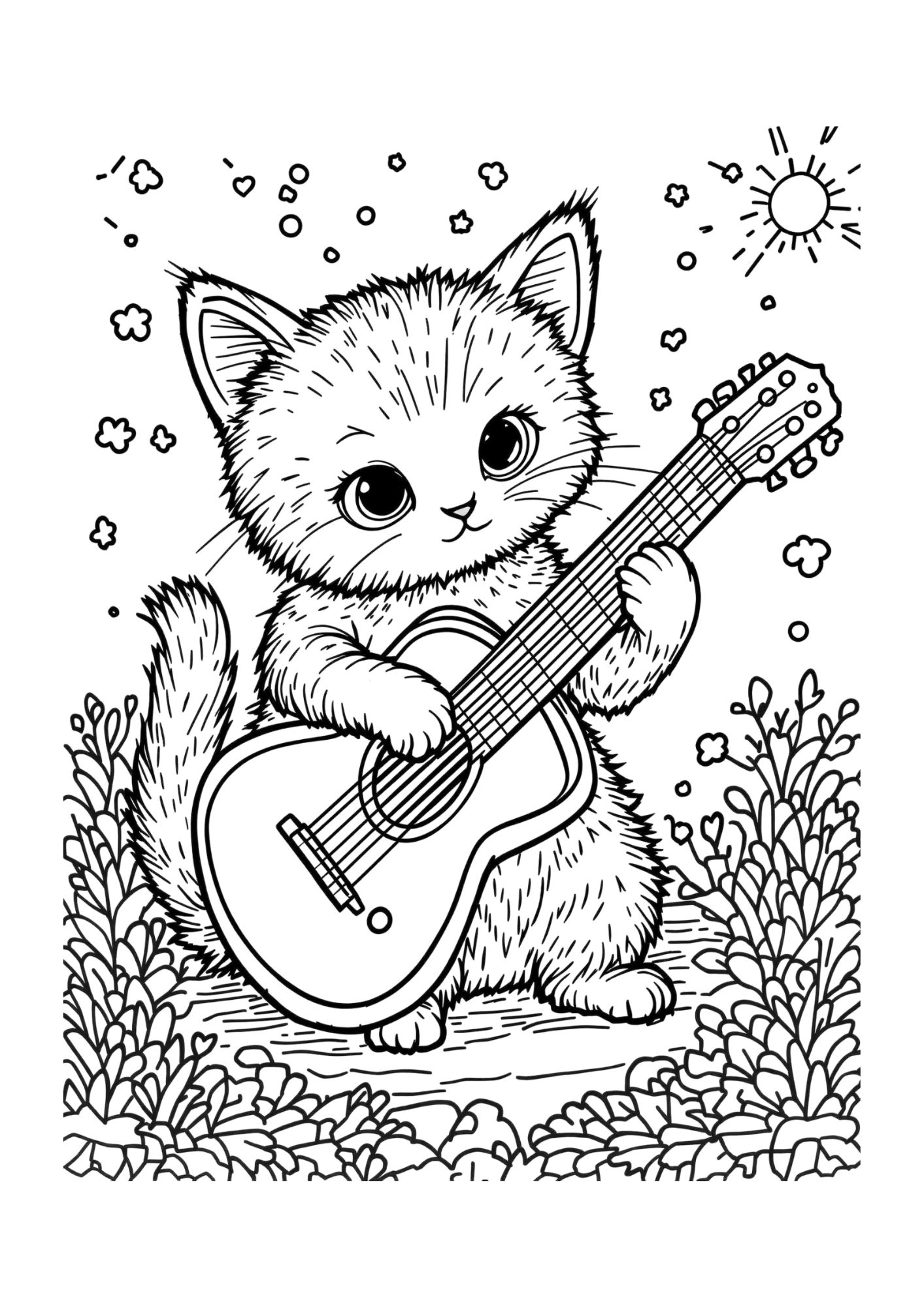 Kitten Coloring Page 18