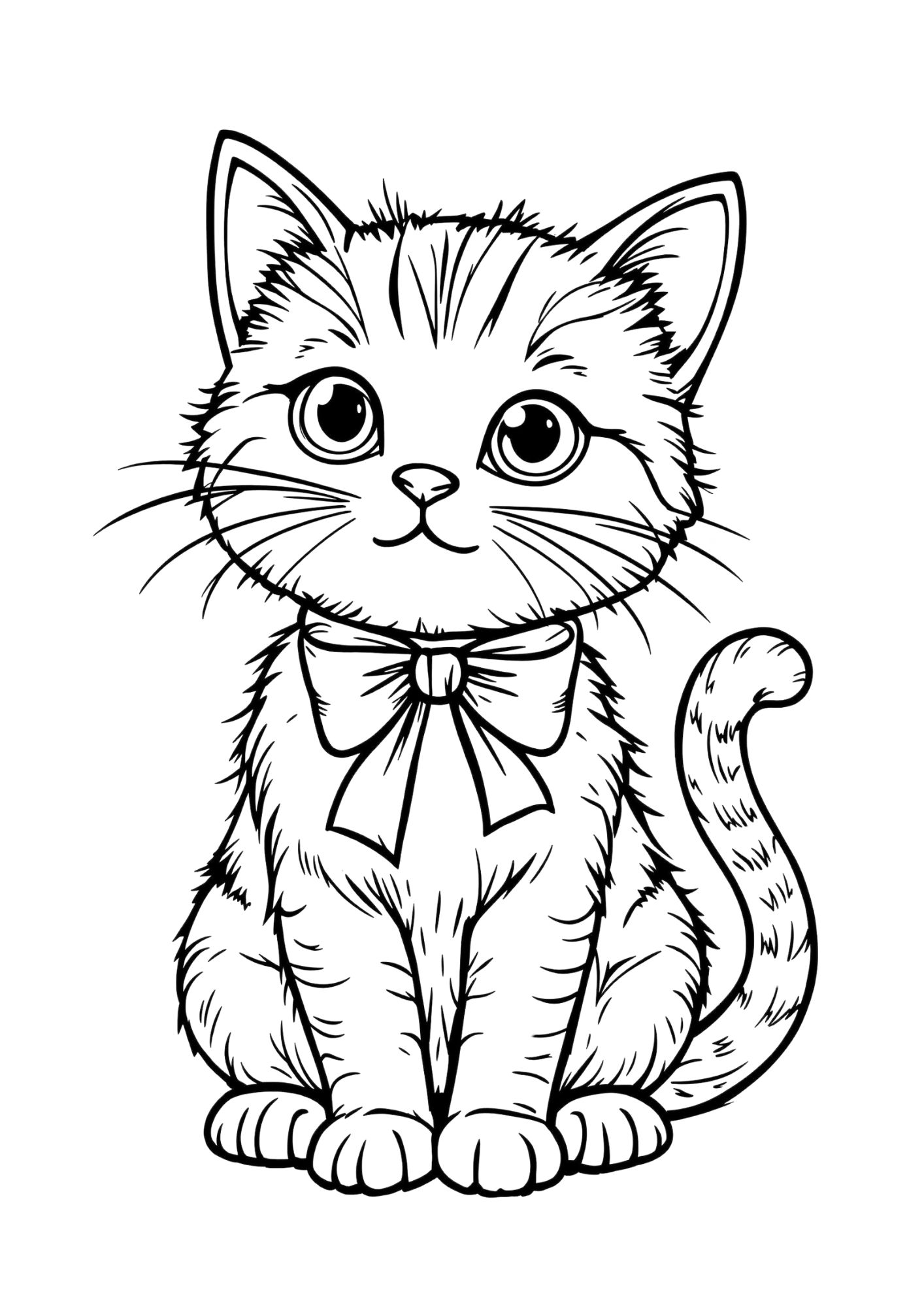 Kitten Coloring Page 19