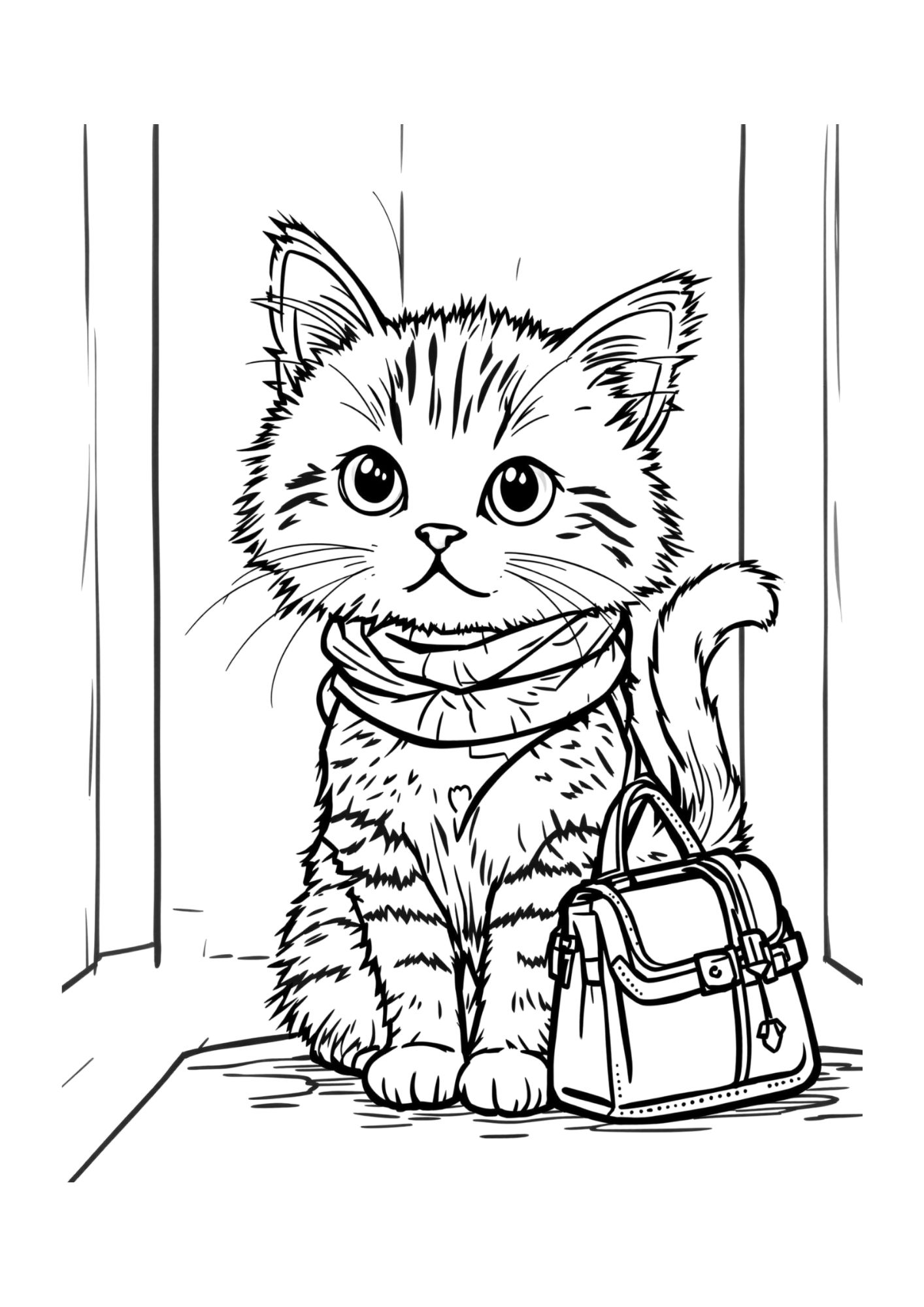 Kitten Coloring Page 22