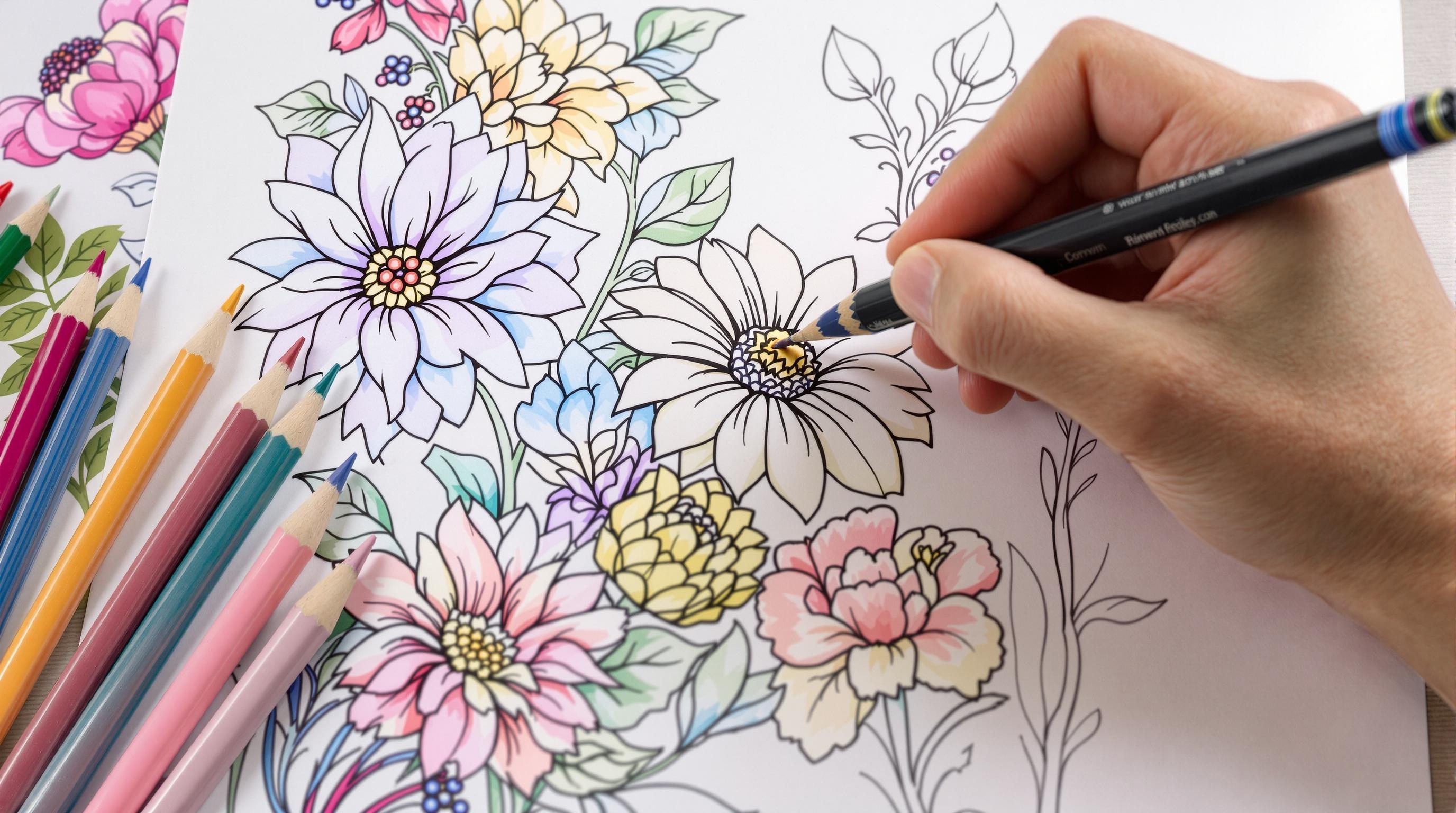 Colorful collection of coloring pages