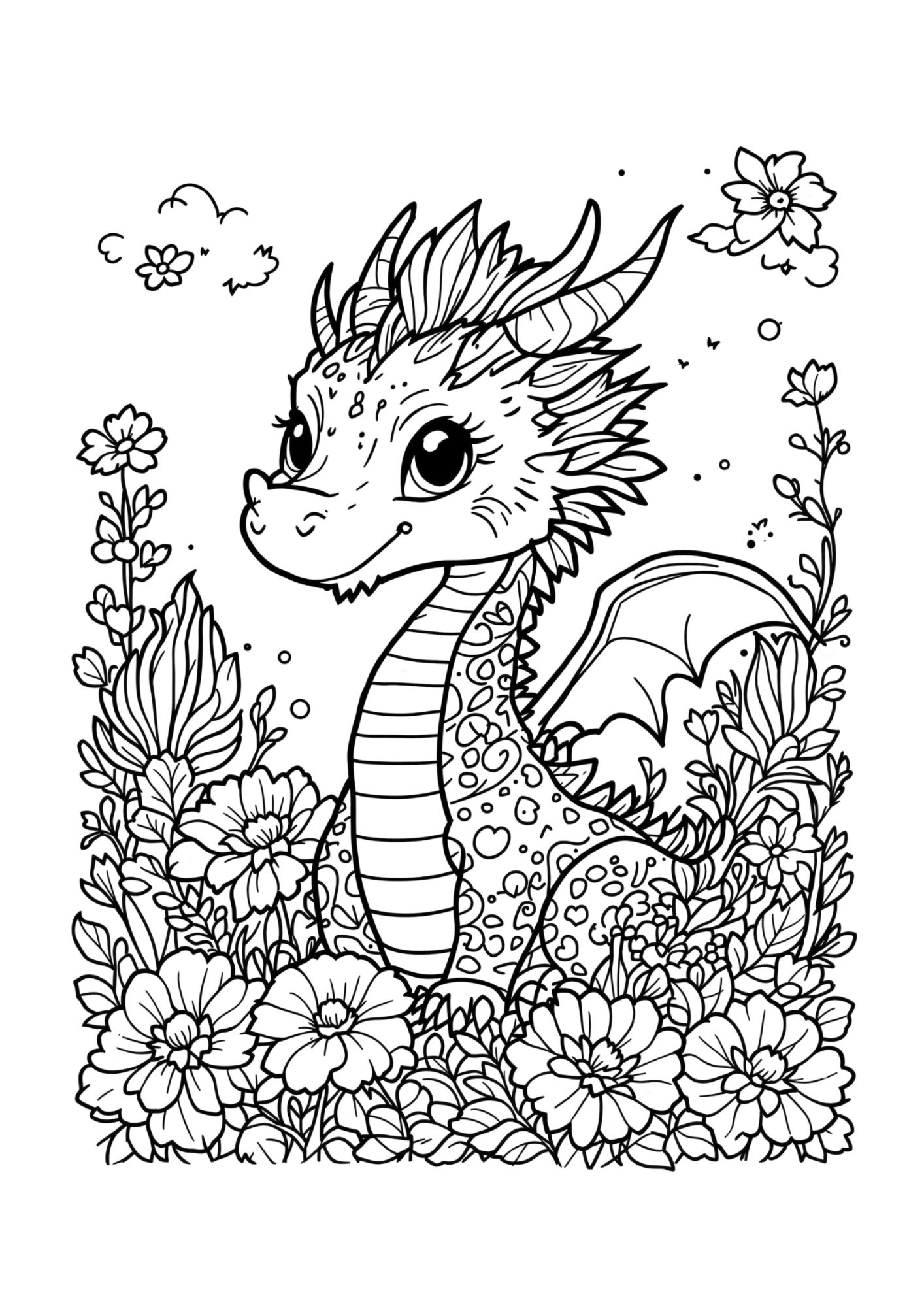 Dragon Coloring Page 11