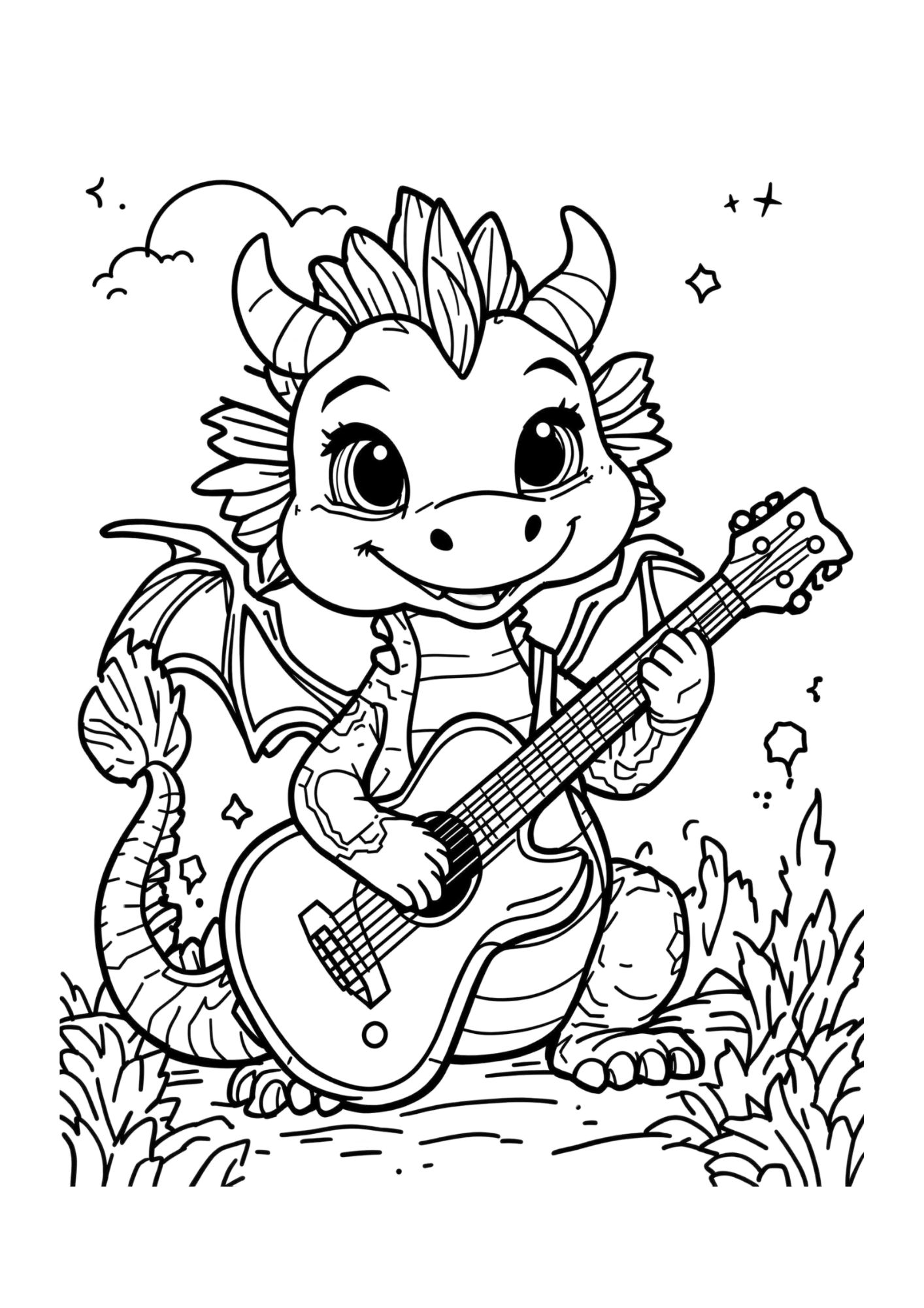 Dragon Coloring Page 12