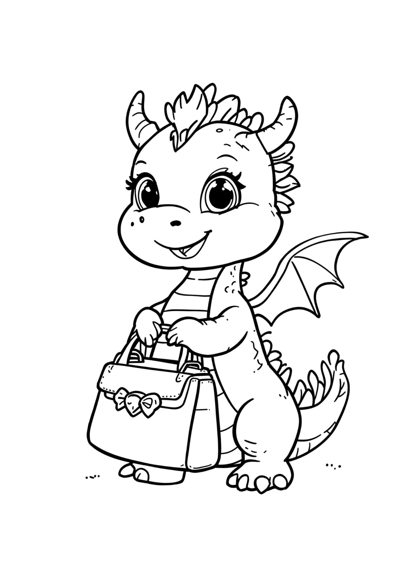 Dragon Coloring Page 4