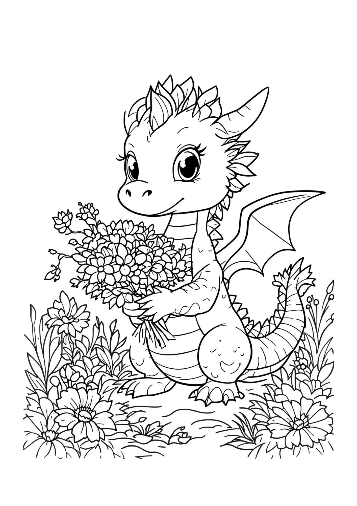 Dragon Coloring Page 5