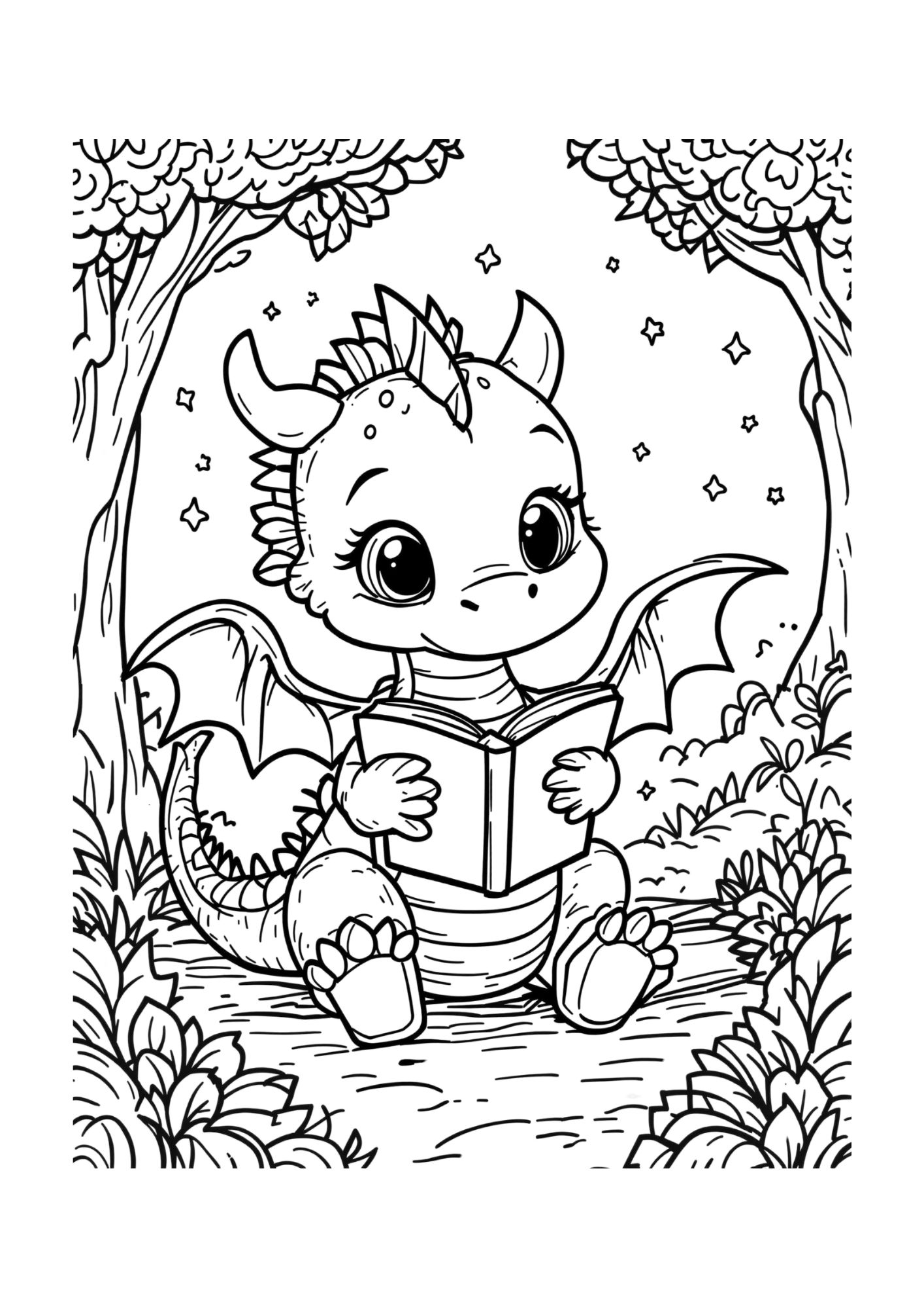 Dragon Coloring Page 6