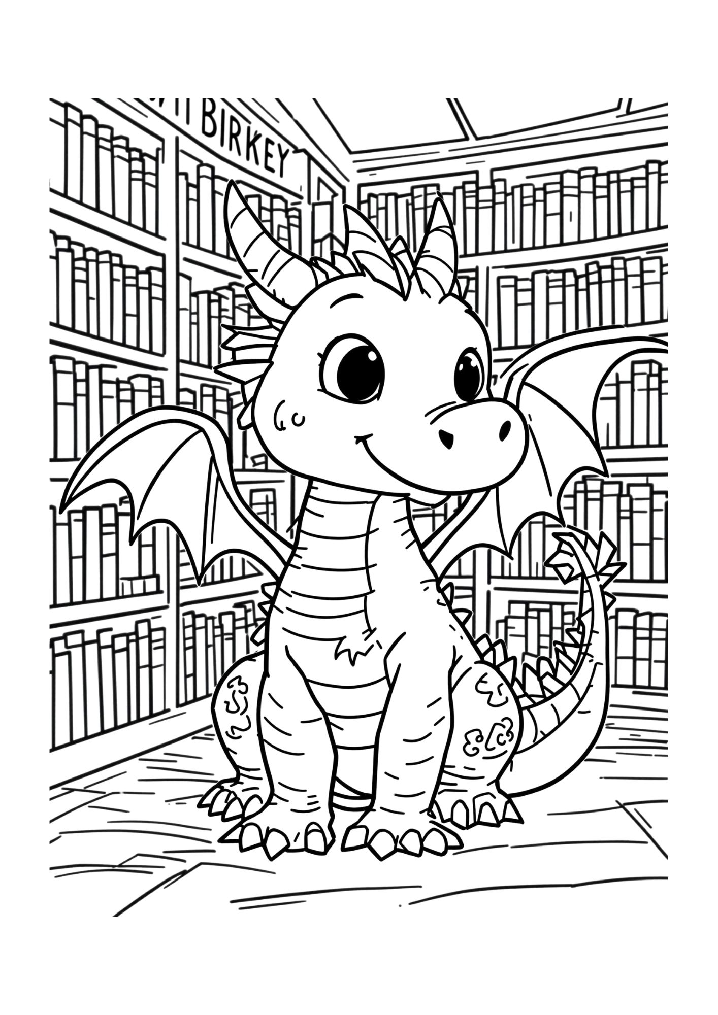 Dragon Coloring Page 9