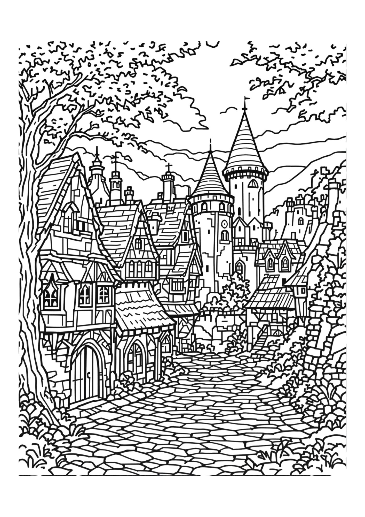 Fantasy coloring page 10