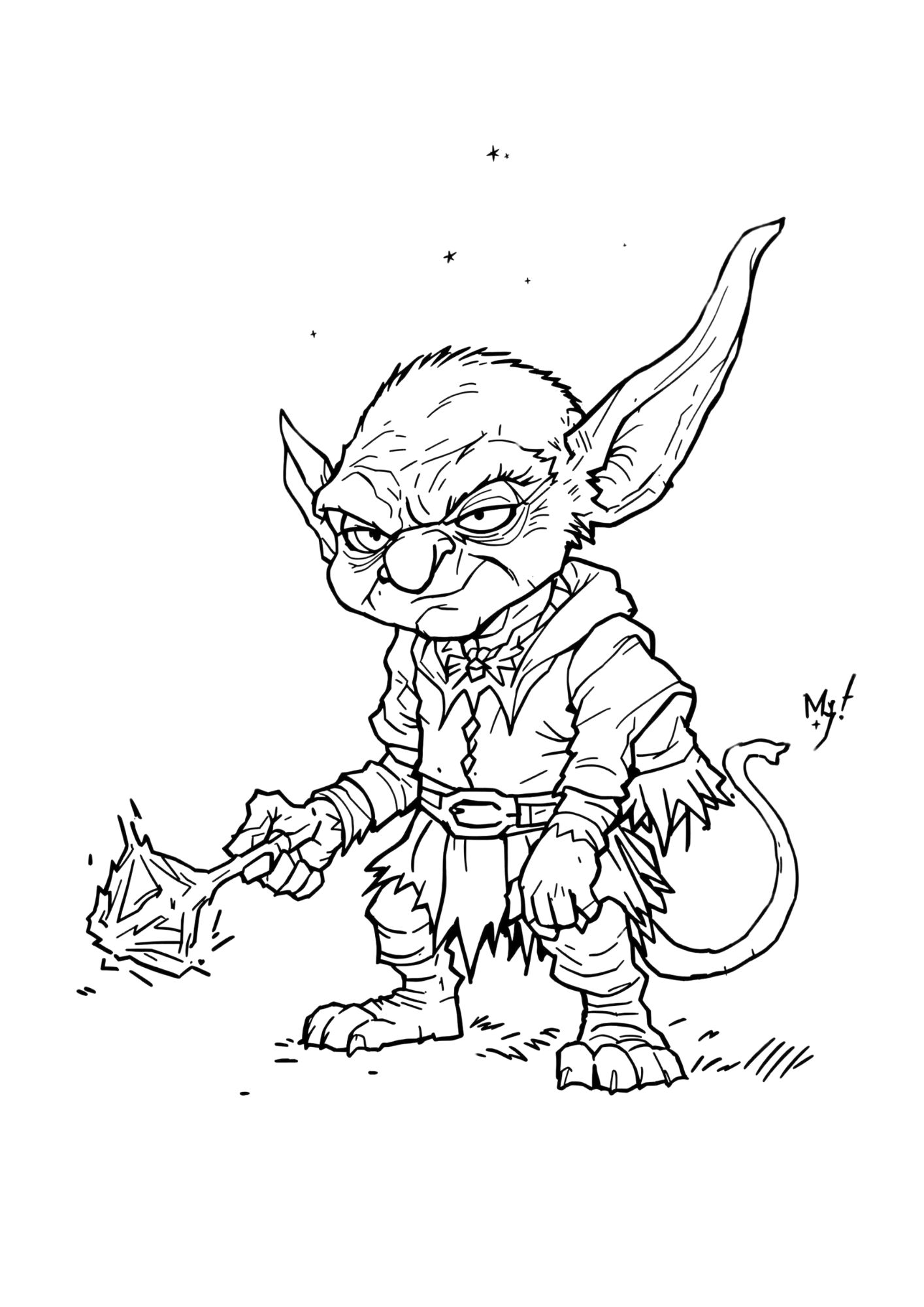 Fantasy coloring page 14