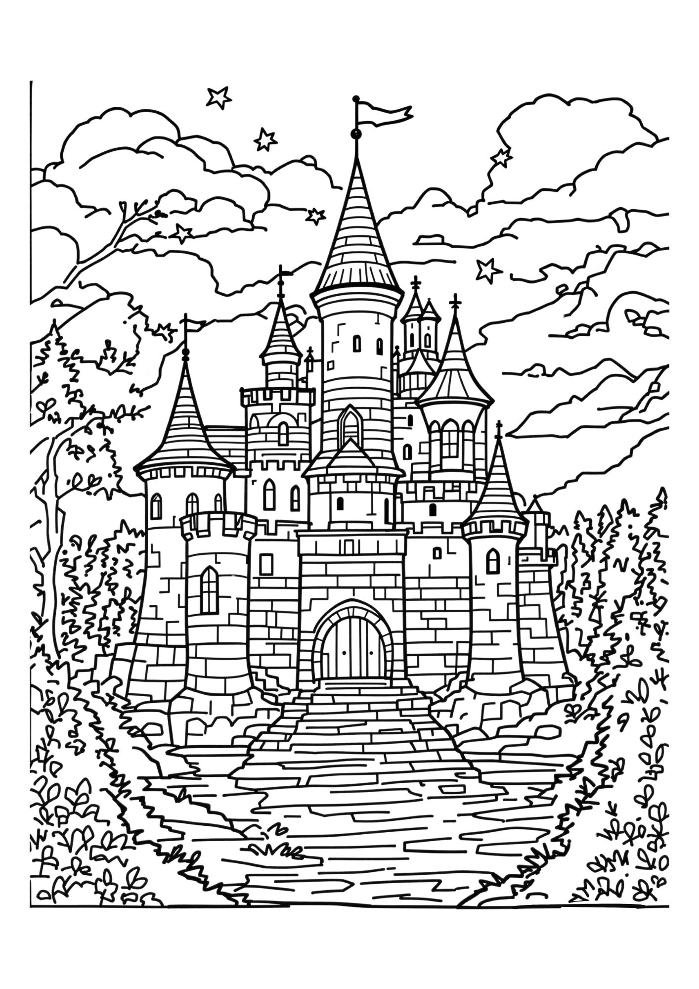 Fantasy coloring page 15