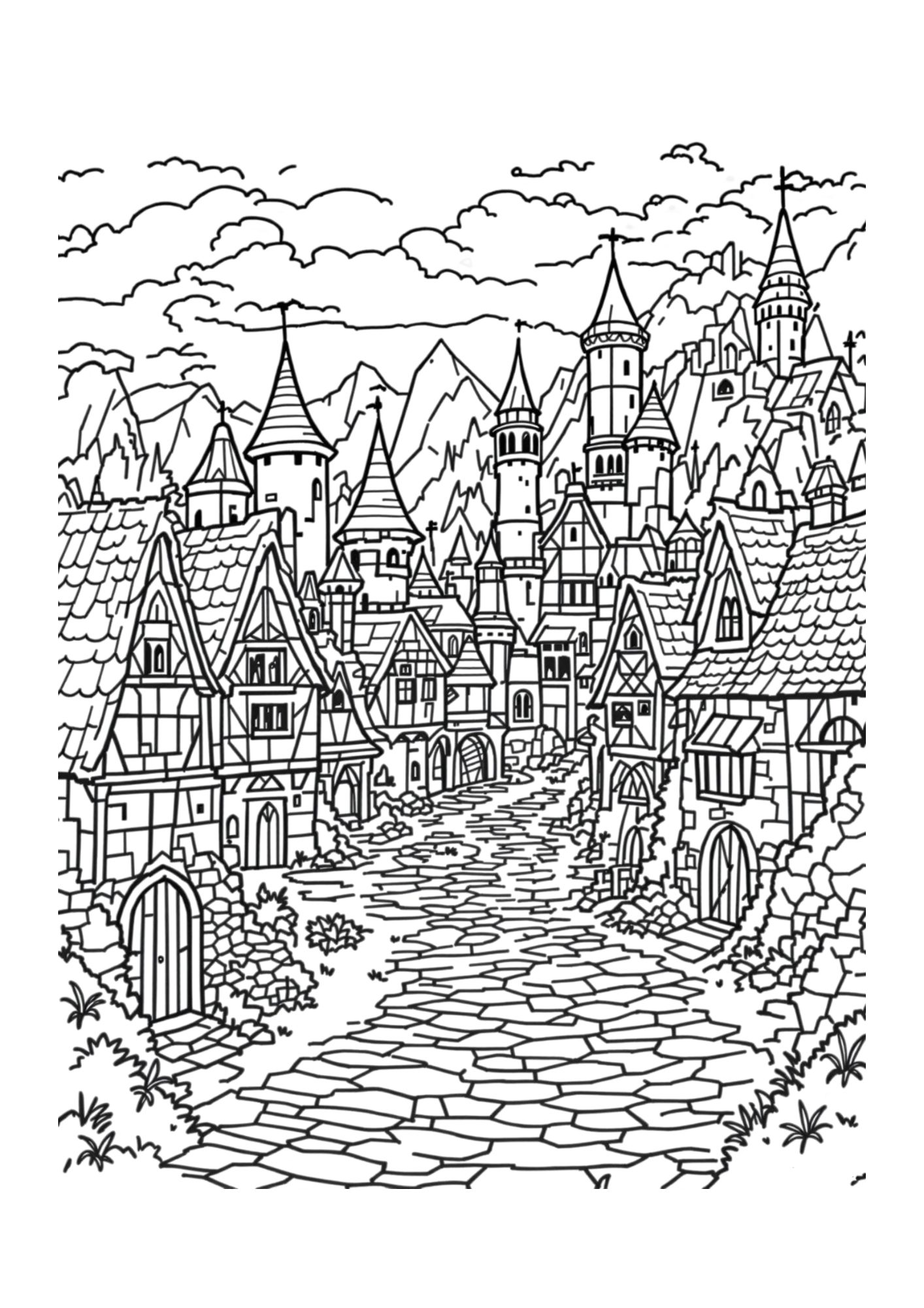 Fantasy coloring page 19