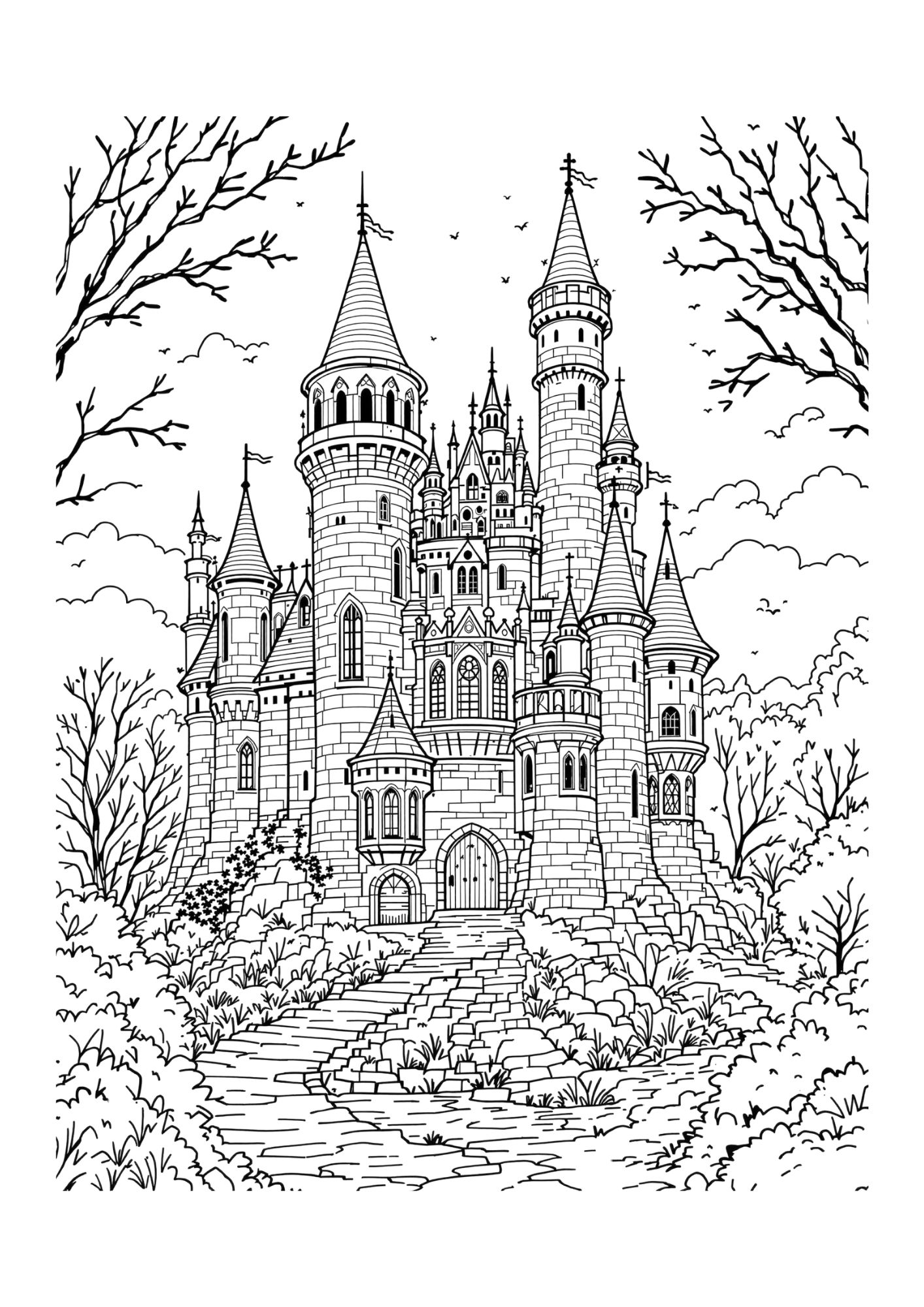 Fantasy coloring page 3