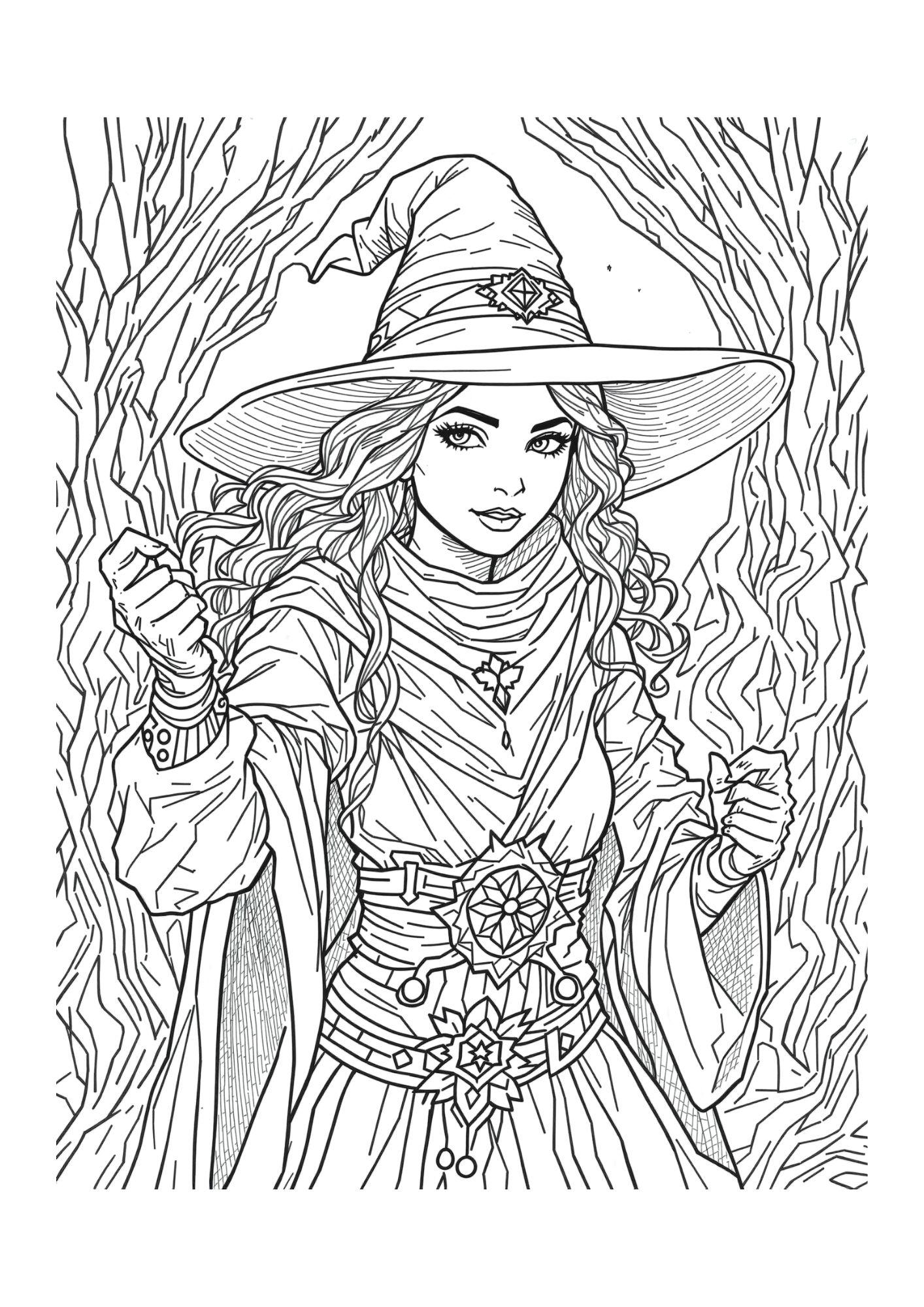 Fantasy coloring page 4