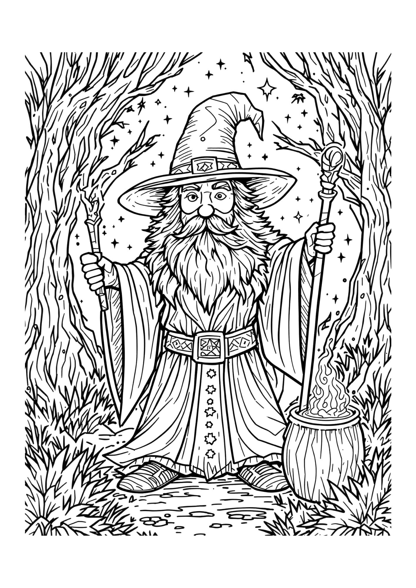 Fantasy coloring page 5