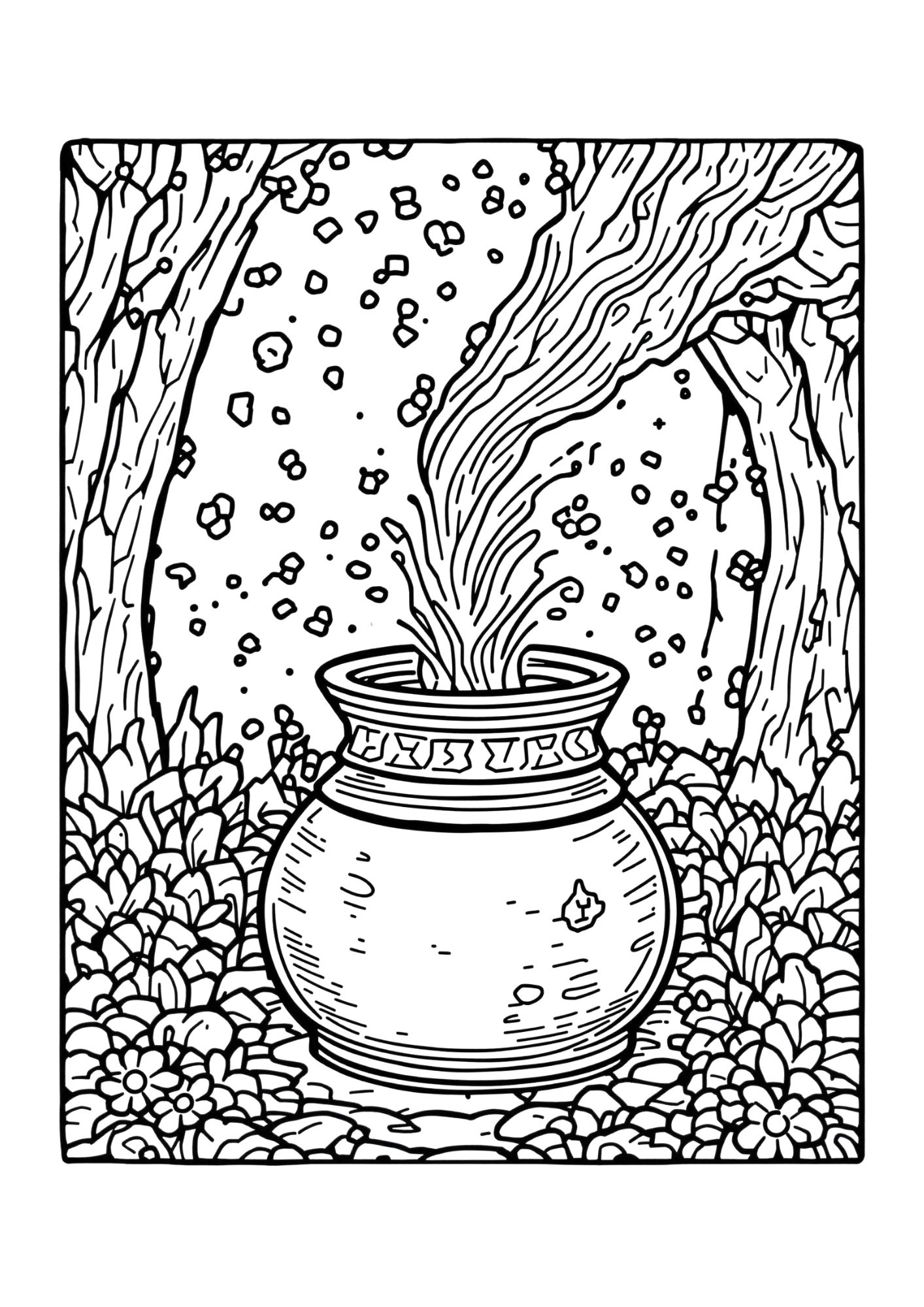 Fantasy coloring page 6