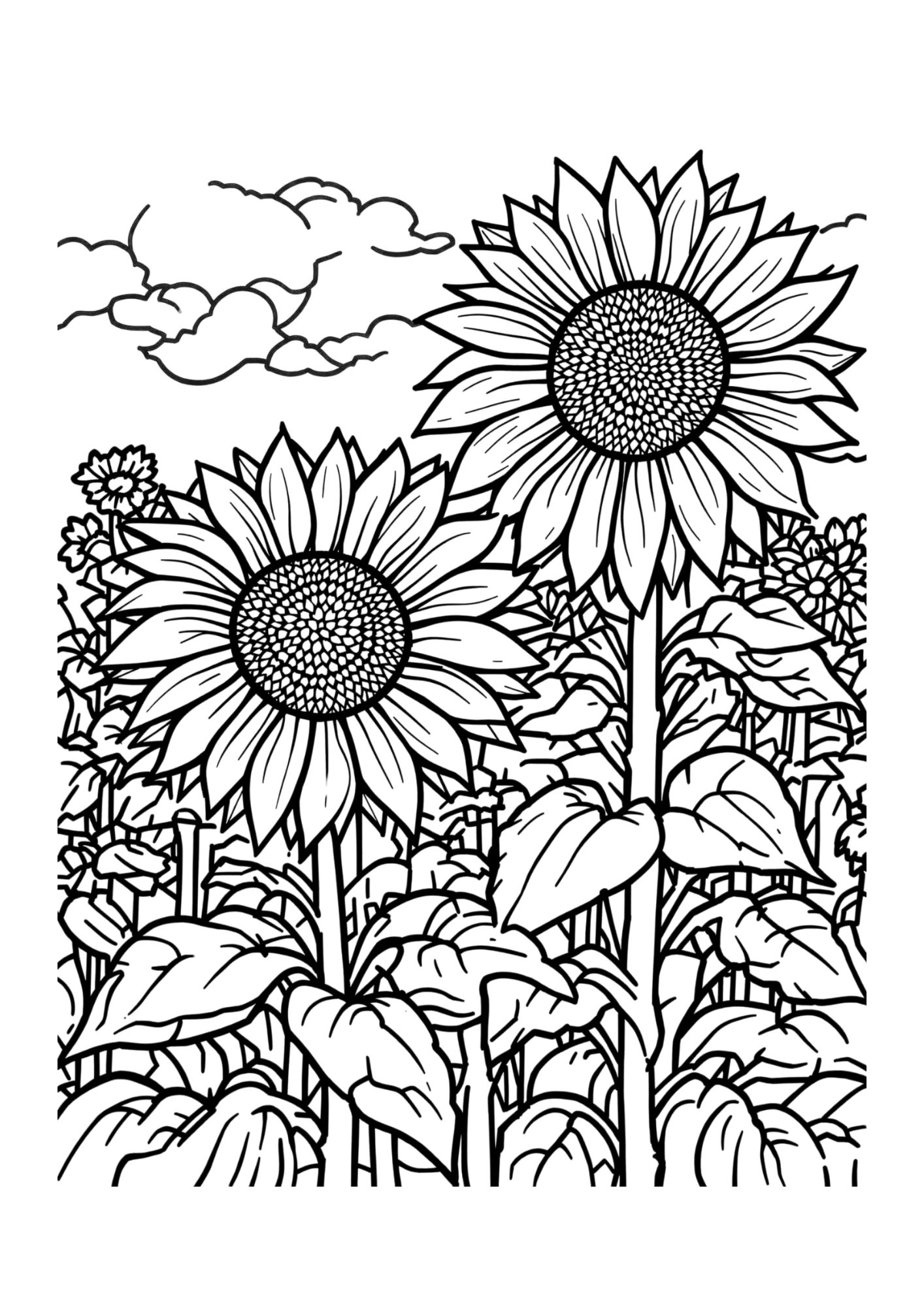 Flower Coloring Page 14