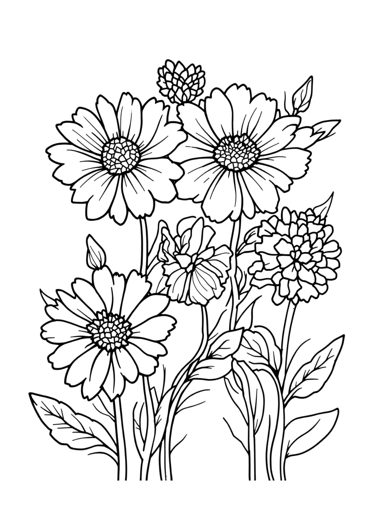 Flower Coloring Page 16