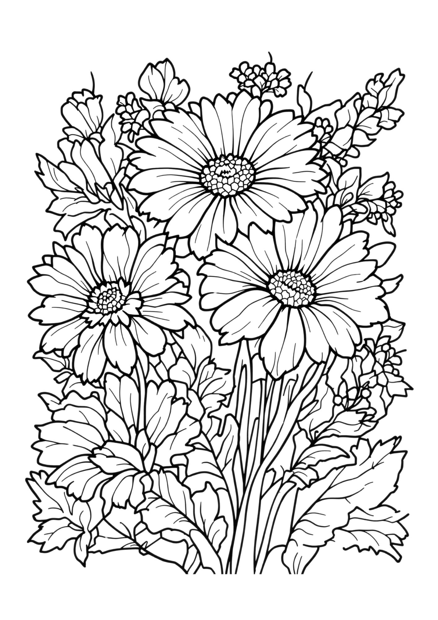 Flower Coloring Page 18