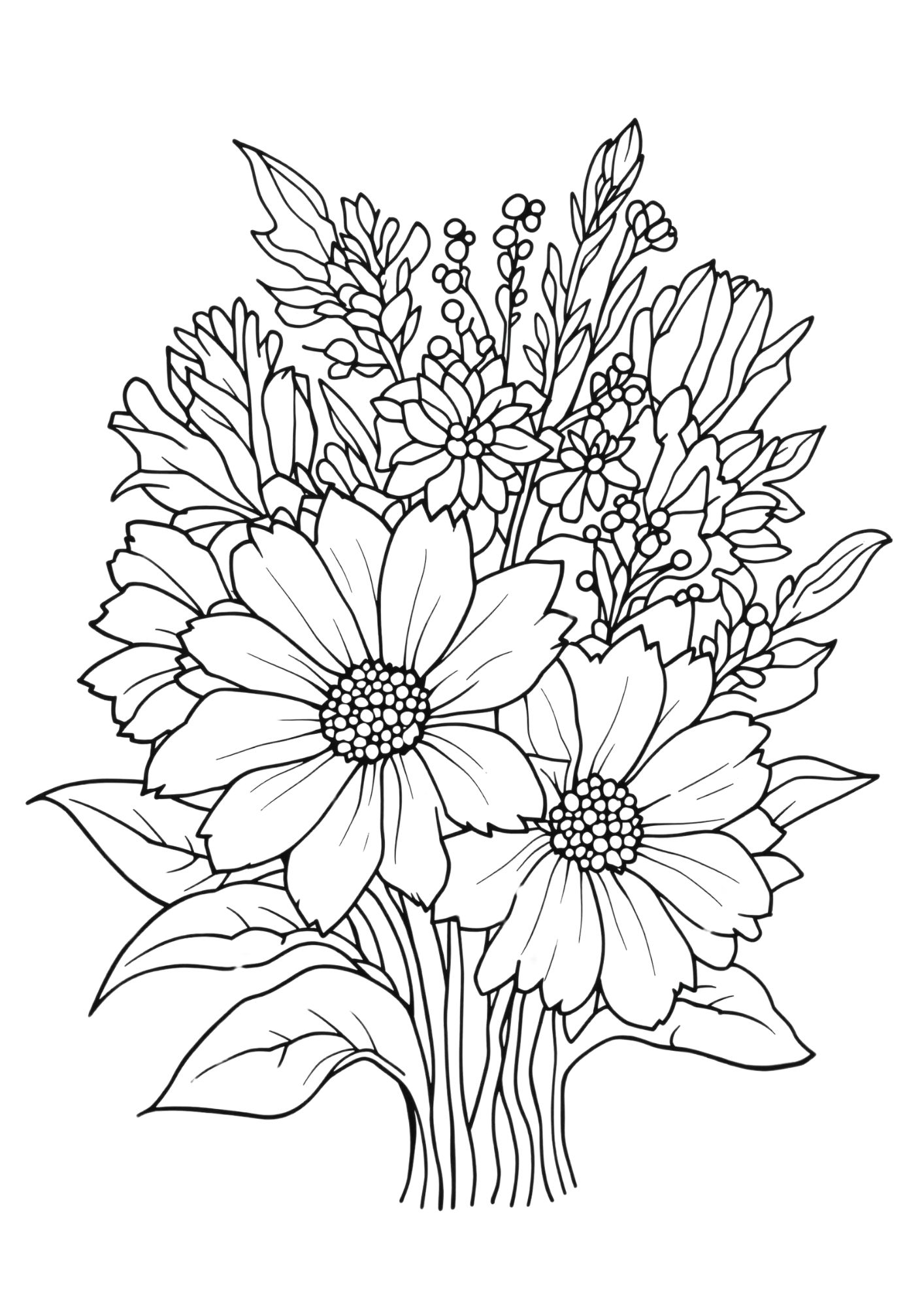 Flower Coloring Page 19