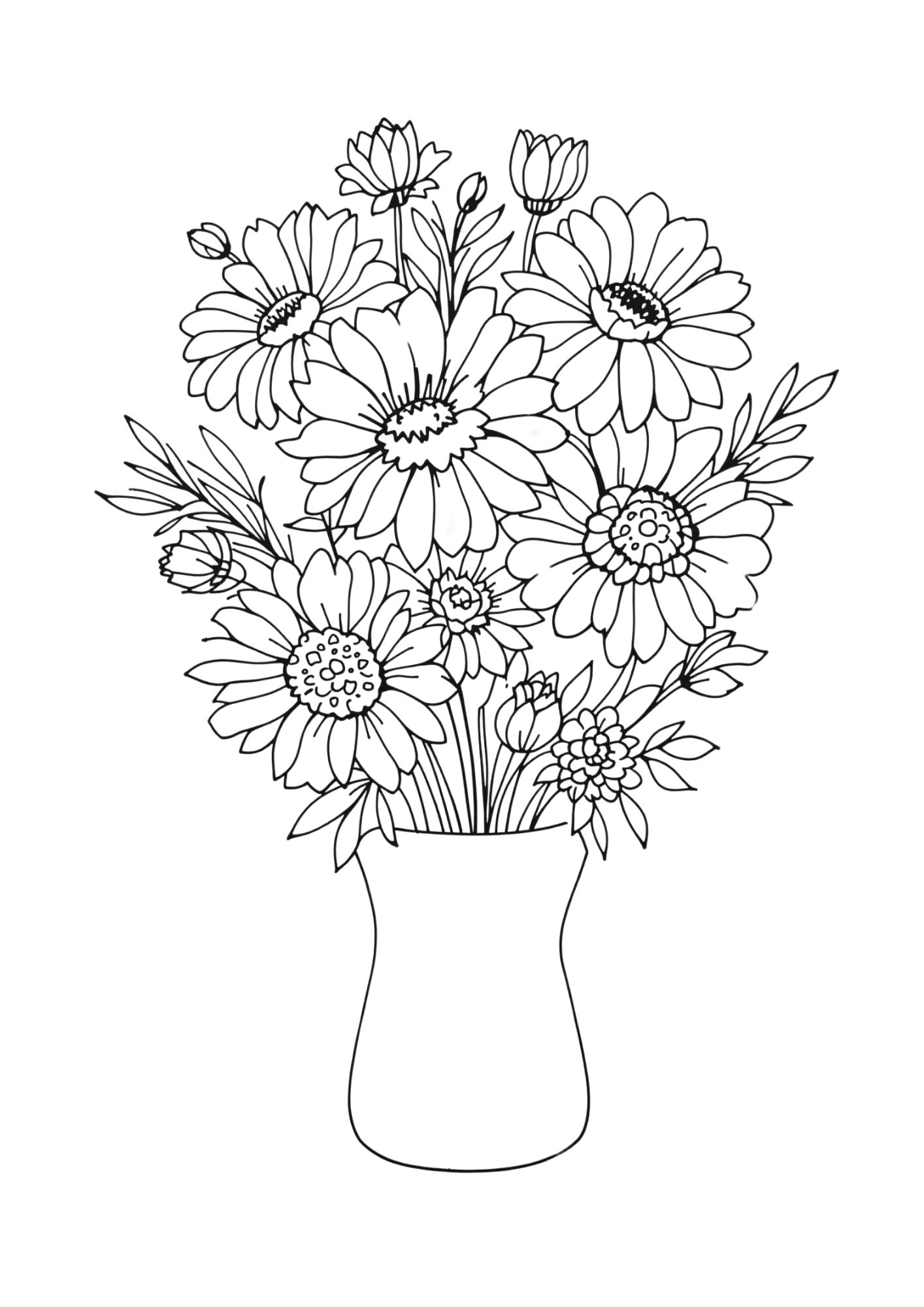 Flower Coloring Page 8